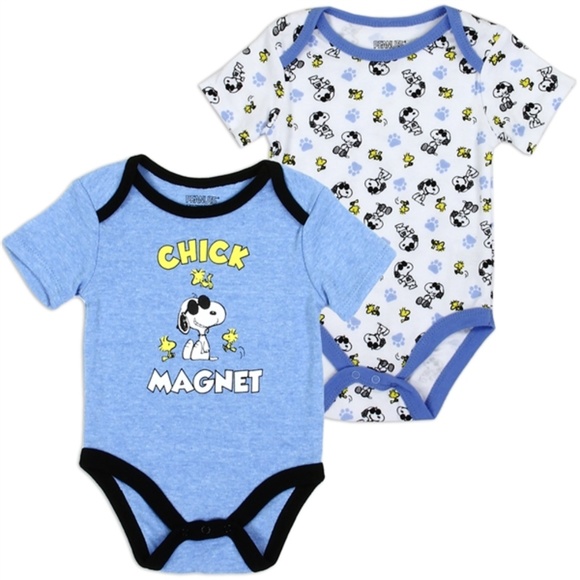 Other - Snoopy Woodstock Peanuts Newborn 2-Pack Bodysuit Other - Snoopy Woodstock Peanuts Newborn 2-Pack Bodysuit